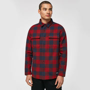 BEAR COZY FLANNEL FATHOM/IRONRED CHECK