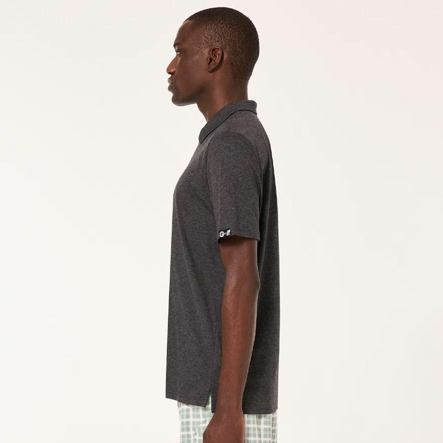 OAKLEY TRANSITION POLO DARK GREY HTHR
