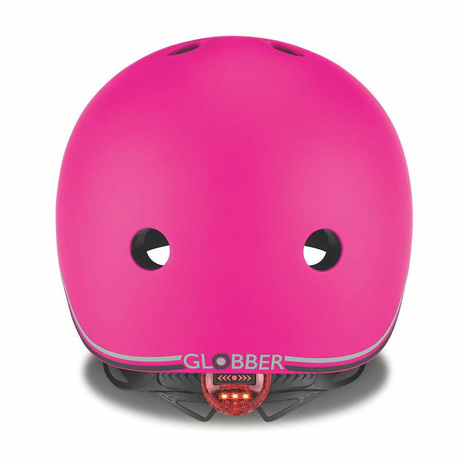 HELMET W/FLASHING LED LIG DEEP PINK