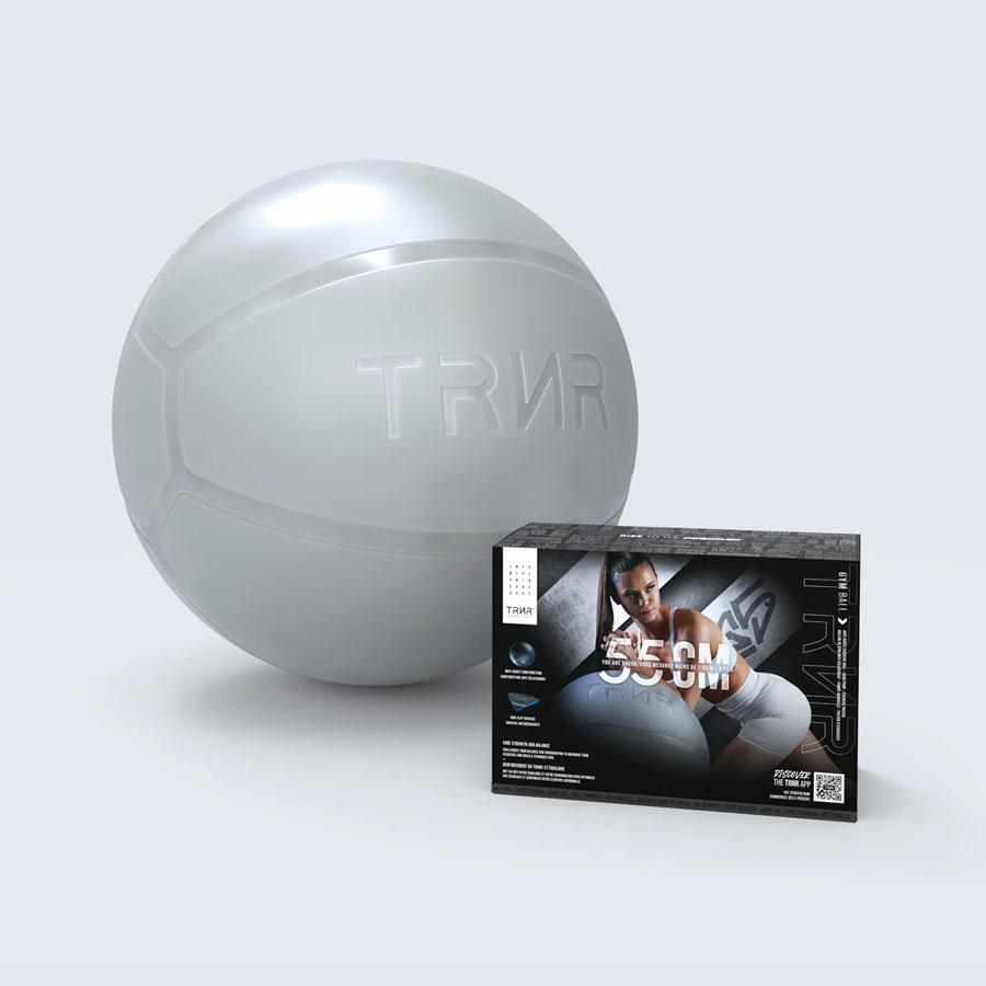 GYM BALL 55CM LIGHT GREY