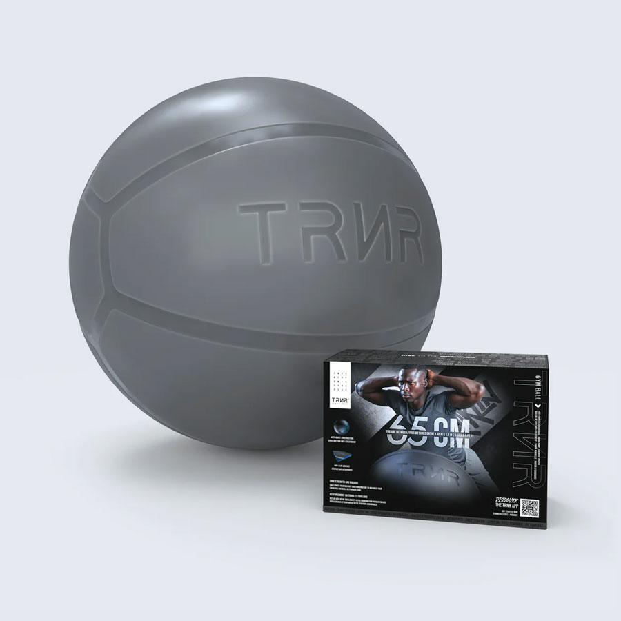 GYM BALL 65CM SILVER