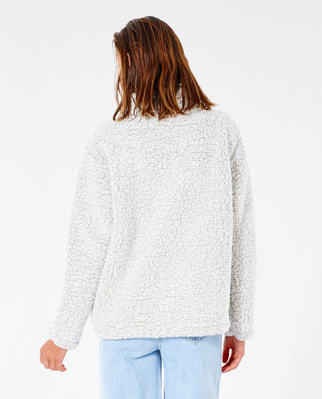 DARK N STORMY 1/4 ZIP CRE OFF WHITE
