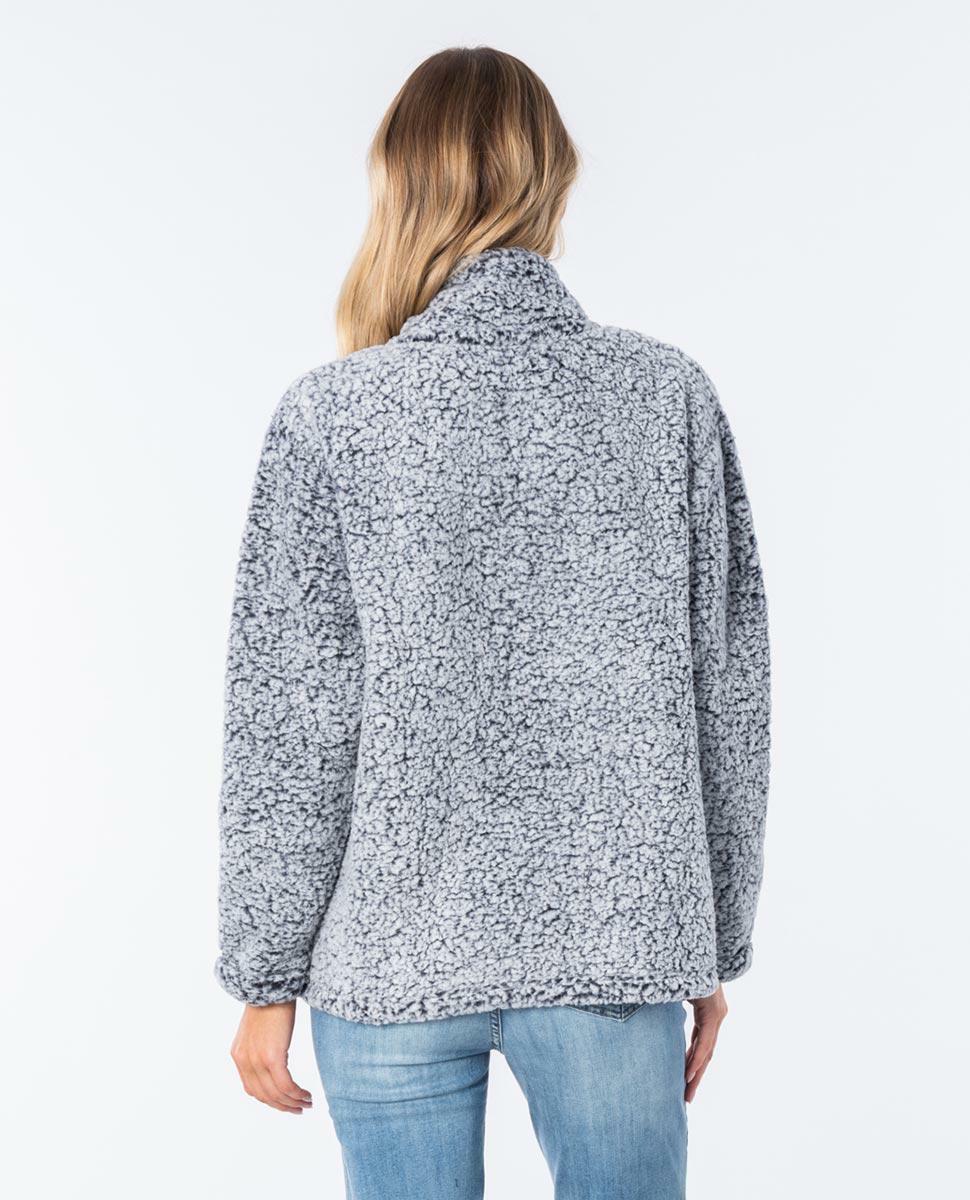 DARK N STORMY 1/4 ZIP CRE LIGHT GREY