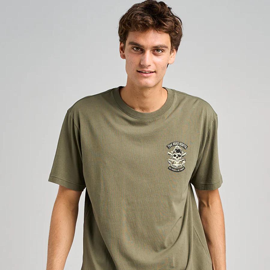 HUEYS PIRATE | SS TEE OLIVE