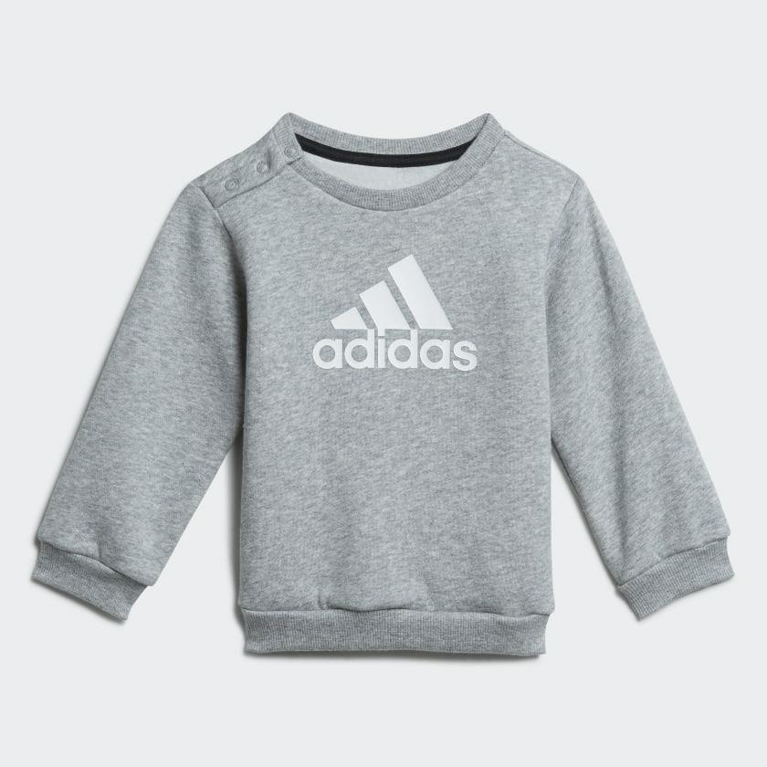 I BOS LOGO JOG TOP:MEDIUM GREY HEAT