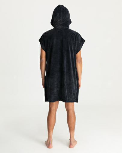 OAO HOODED TOWEL BLACK