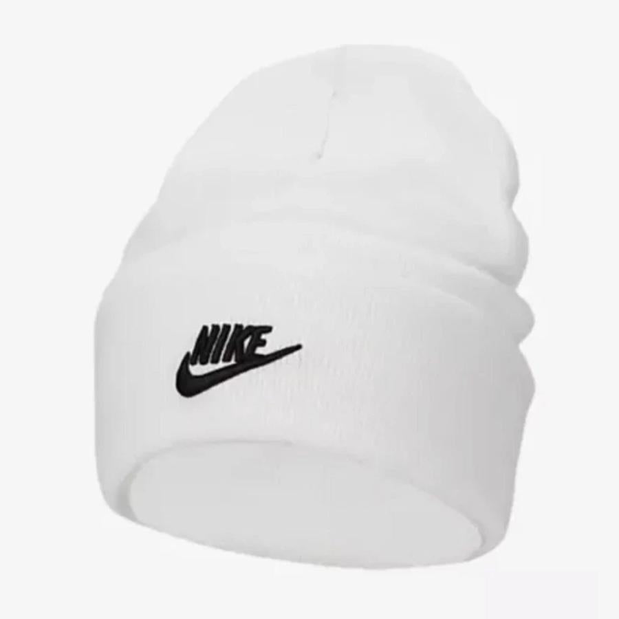 PEAK BEANIE WHITE/BLACK
