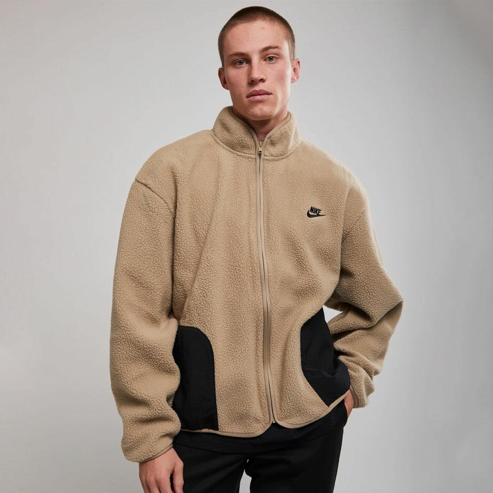 M NK SHERPA WNTR JKT KHAKI/BLACK/BLACK