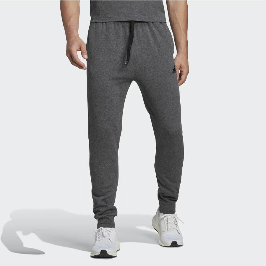 M FEELCOZY PANT DARK GREY HEATHER/BL