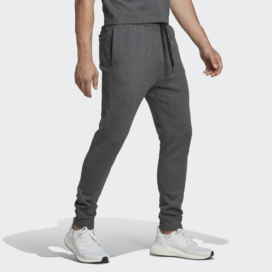 M FEELCOZY PANT DARK GREY HEATHER/BL
