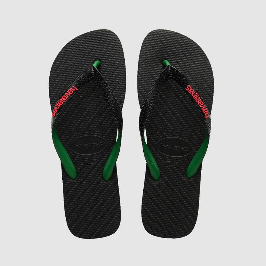 TOP RUBBER LOGO MIX BLACK NEGRO/VERDE