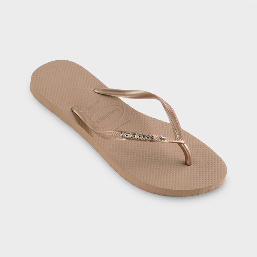 SLIM METAL LOGO CRYSTAL S GOLD/SILVER
