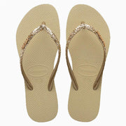 SLIM METAL LOGO GLITTER I SAND GREY