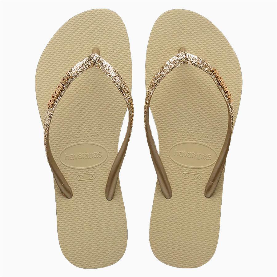 SLIM METAL LOGO GLITTER I SAND GREY