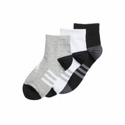 KIDS ANKLE 3P BLACK/WHITE/MGREYH