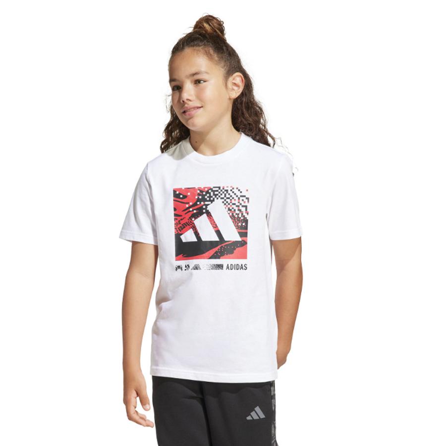 J CAMO LOGO TEE WHITE