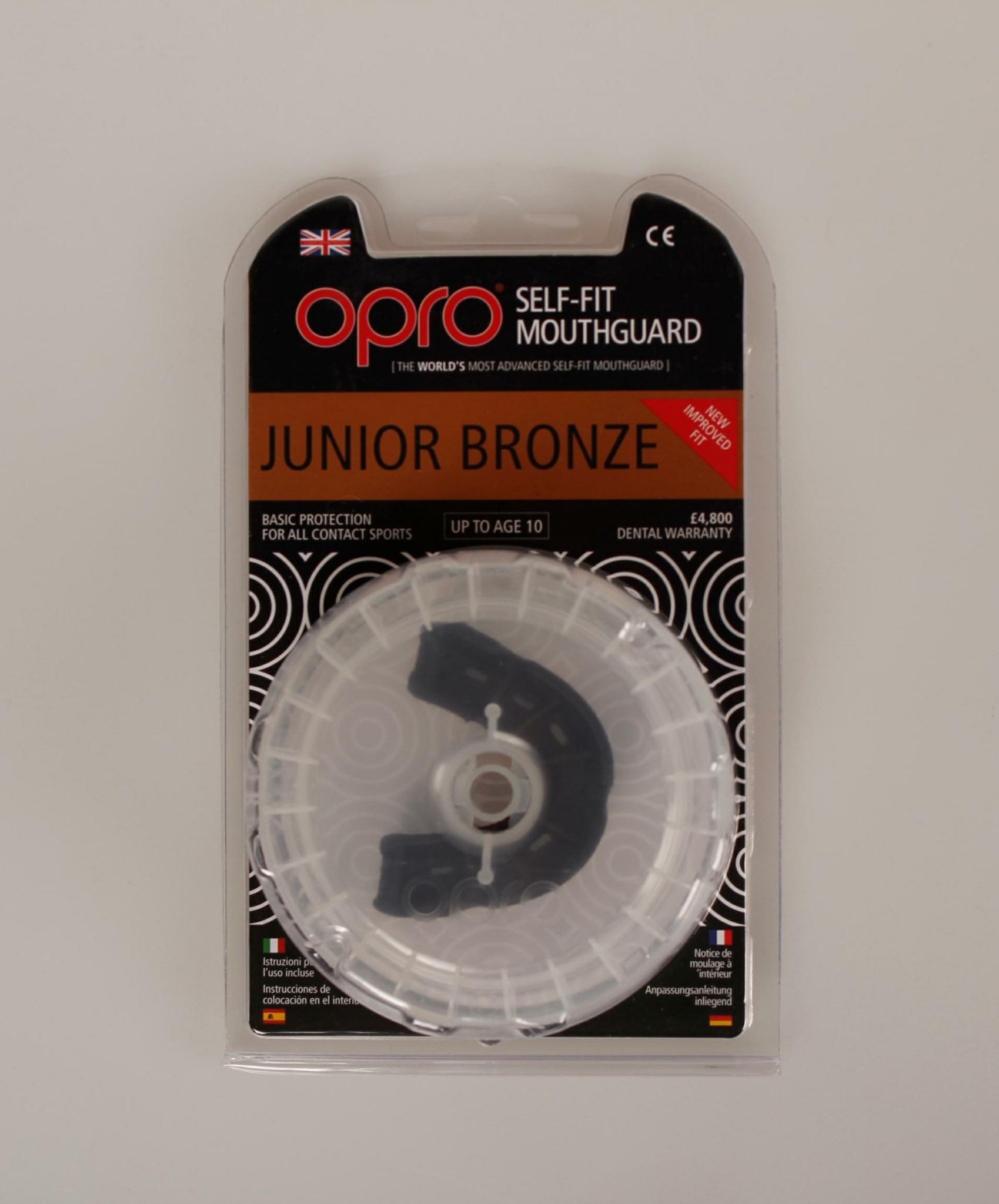 JUNIOR BRONZE 4 MOUTHGUAR BLACK