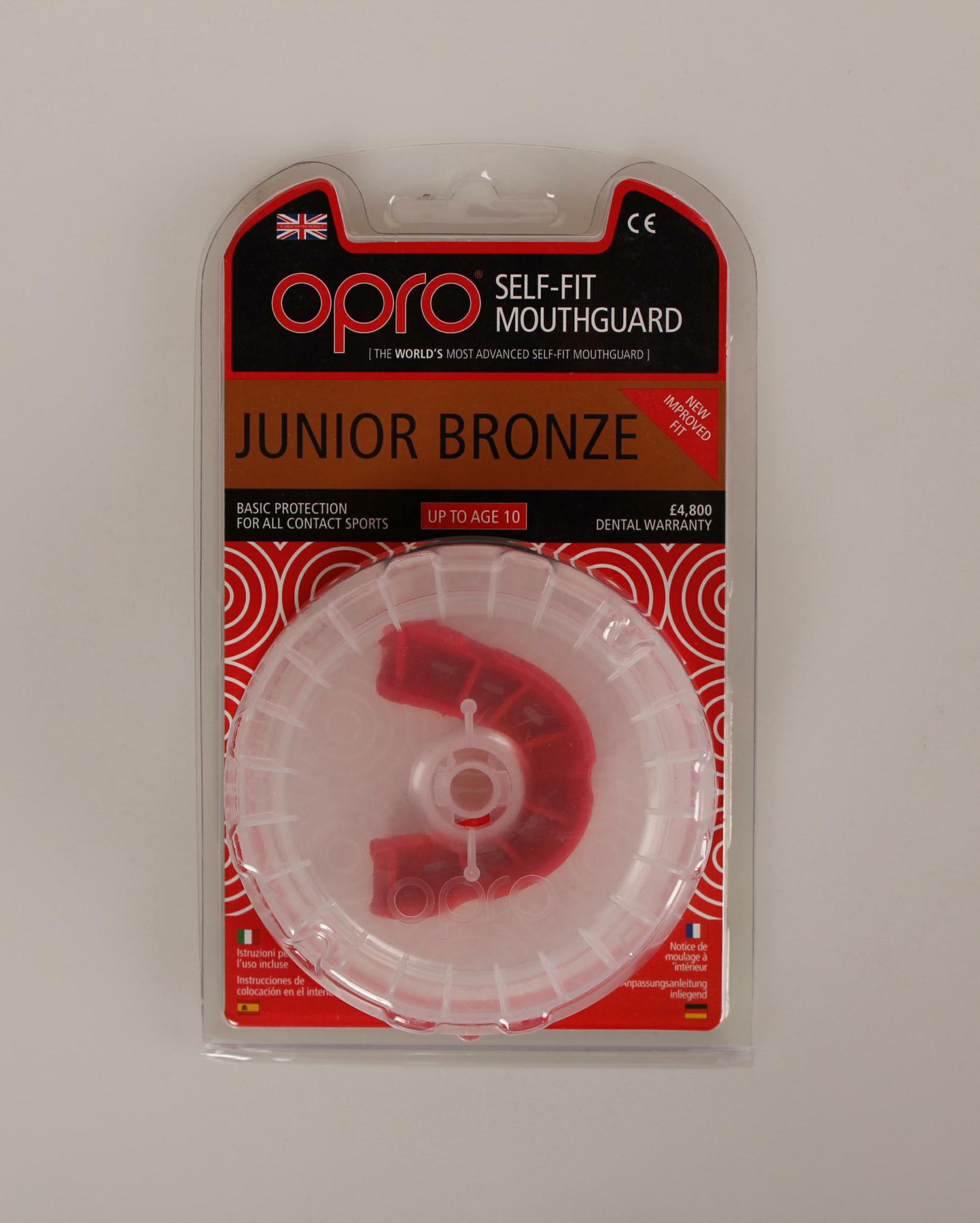 JUNIOR BRONZE 4 MOUTHGUAR RED