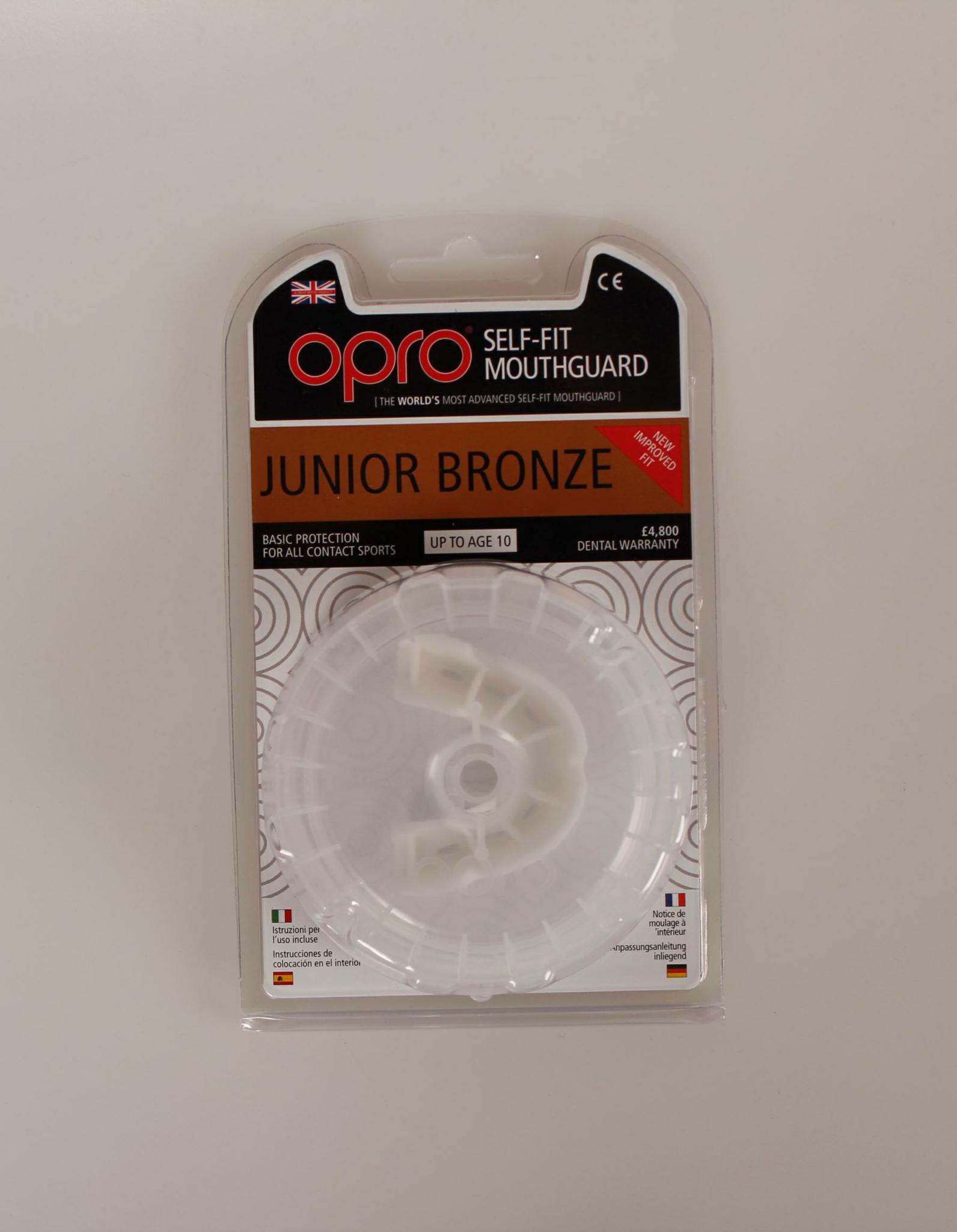 JUNIOR BRONZE 4 MOUTHGUAR WHITE