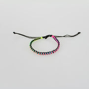 LEATHER BRACELET/ANKLET MIXED COLOURS