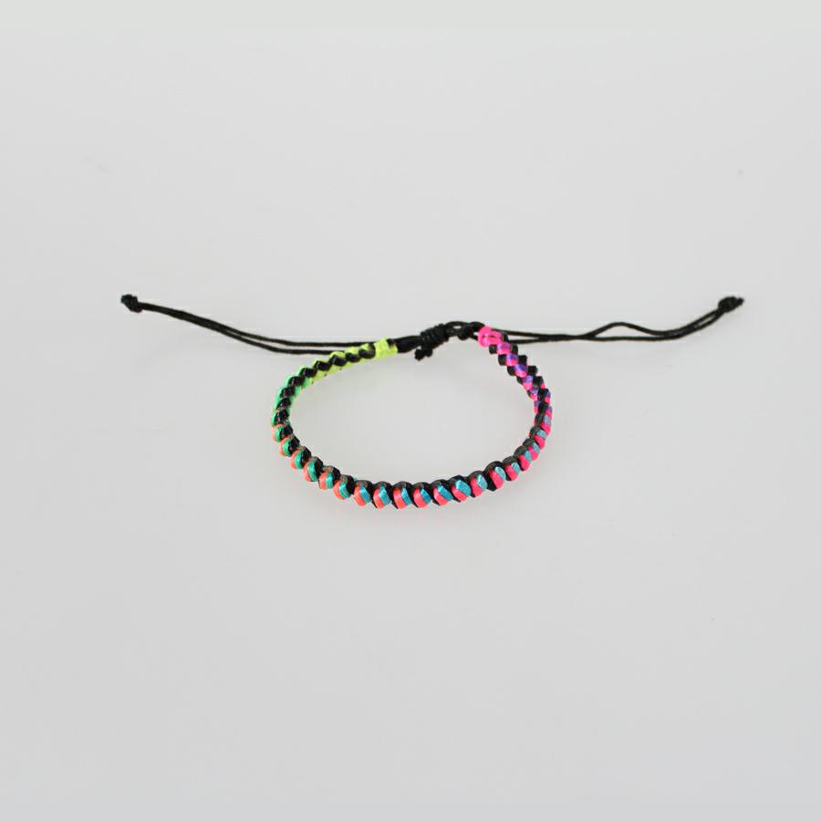 LEATHER BRACELET/ANKLET MIXED COLOURS