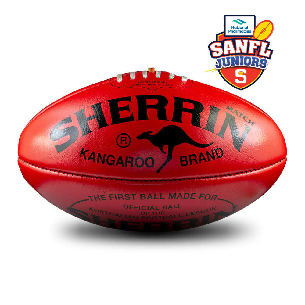 KB Match Football Red - SANFL Juniors (current logo ball)