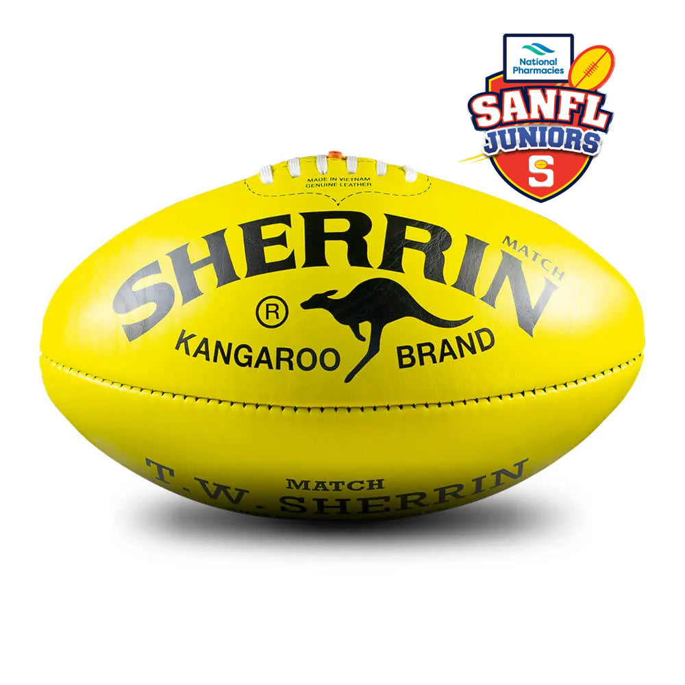 KB Match Football Yellow - SANFL Juniors (current logo ball)
