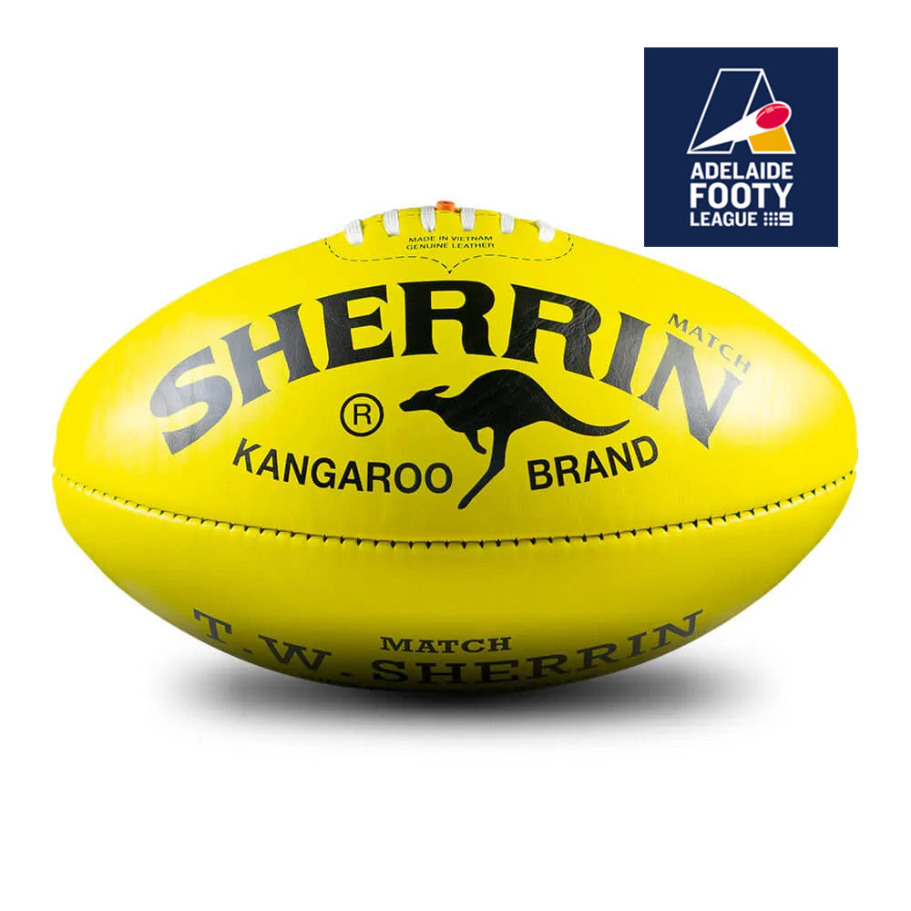 Womens KB Match Football Yellow - Adelaide Footy League (current logo ball)