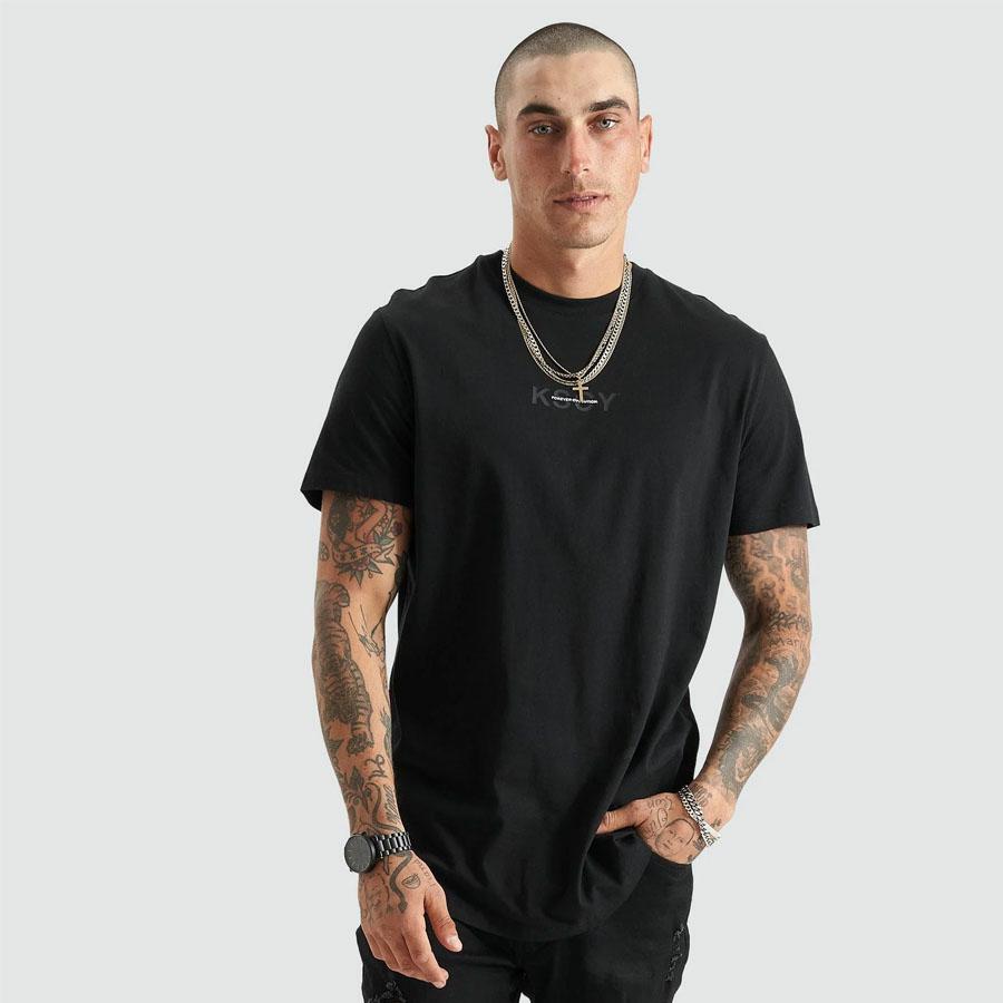 TUSTIN DUAL CURVED TEE JET BLACK