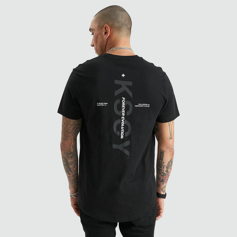 TUSTIN DUAL CURVED TEE JET BLACK