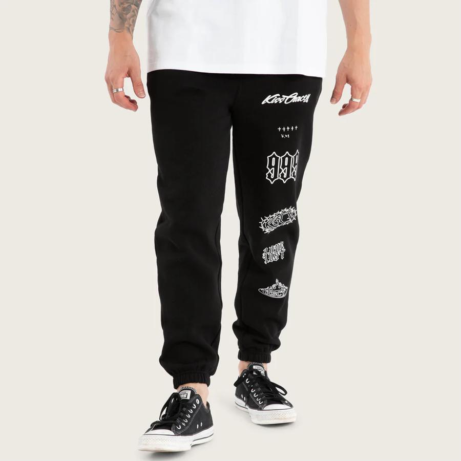 UNTHOUGHT HEAVY TRACKPANT JET BLACK