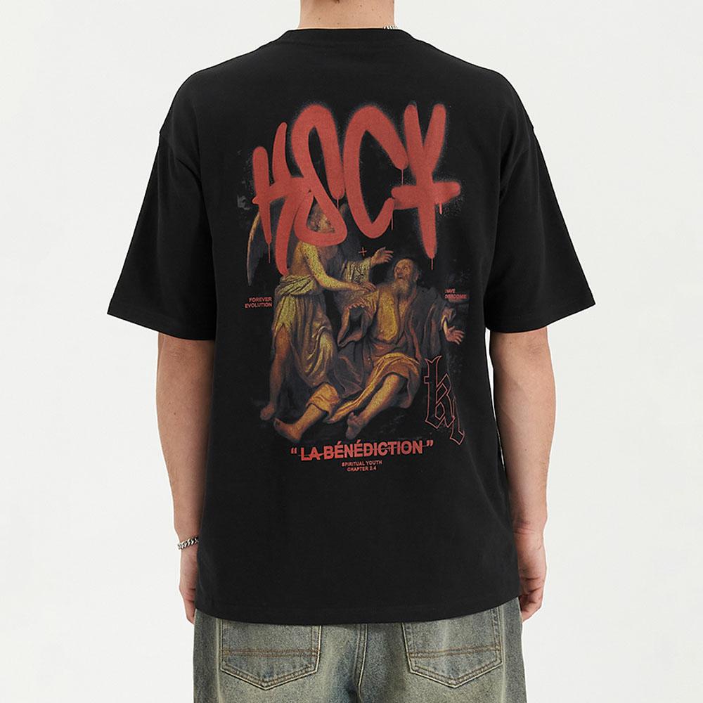 BLESSING HEAVY BOX FIT TE JET BLACK