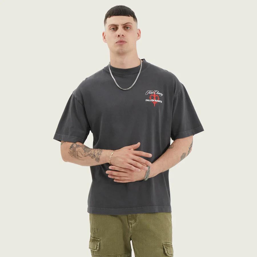 VOLTA HEAVY STREET TEE PIGMENT ASPHALT
