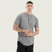 SCUTARI DUAL CURVED TEE PIGMENT FROST GREY