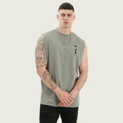 RIPPED RELAXED MUSCLE PIGMENT KHAKI