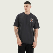 UNTAMED HEAVY BOX FIT TEE PIGMENT BLACK