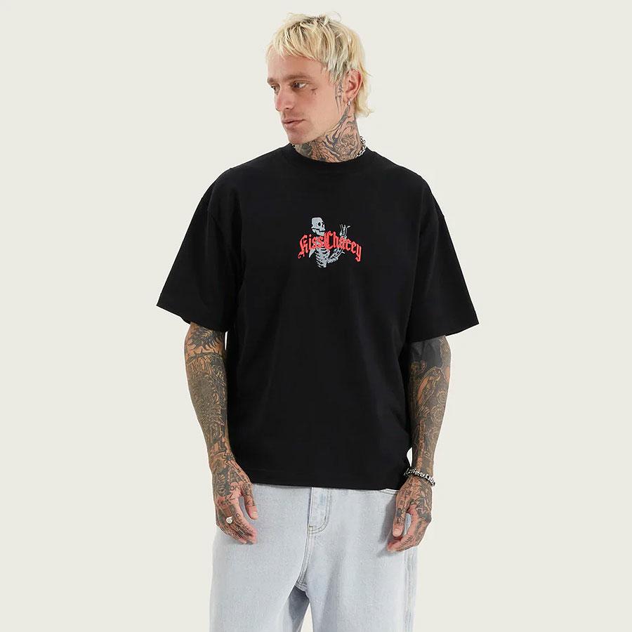 ABANDON ALL STREET TEE JET BLACK