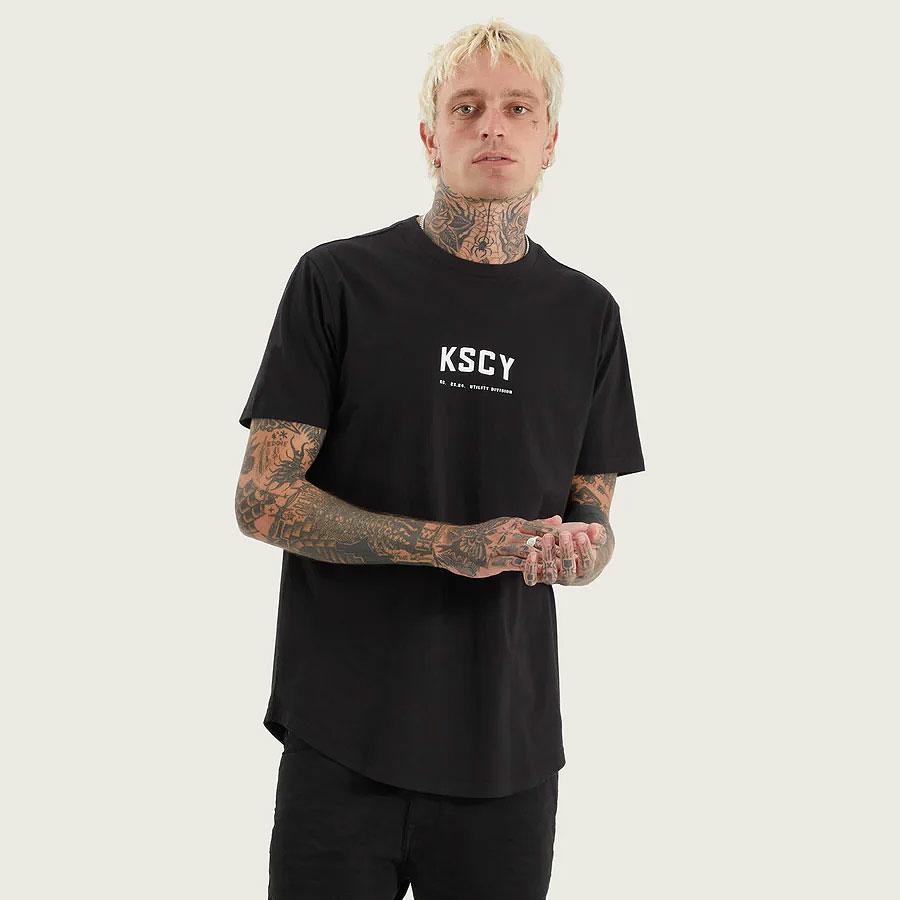 PIRTON DUAL CURVED TEE JET BLACK