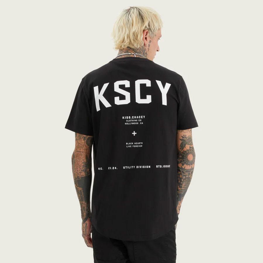 PIRTON DUAL CURVED TEE JET BLACK