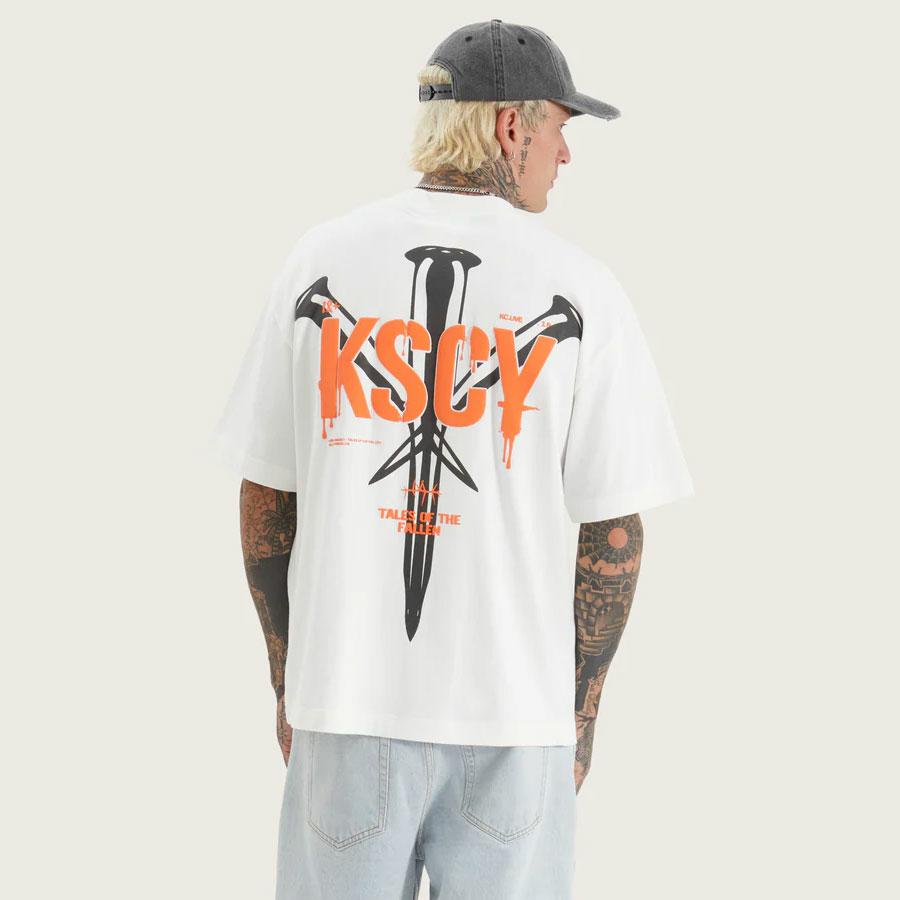 ATTACHED STREET TEE NATURAL WHITE