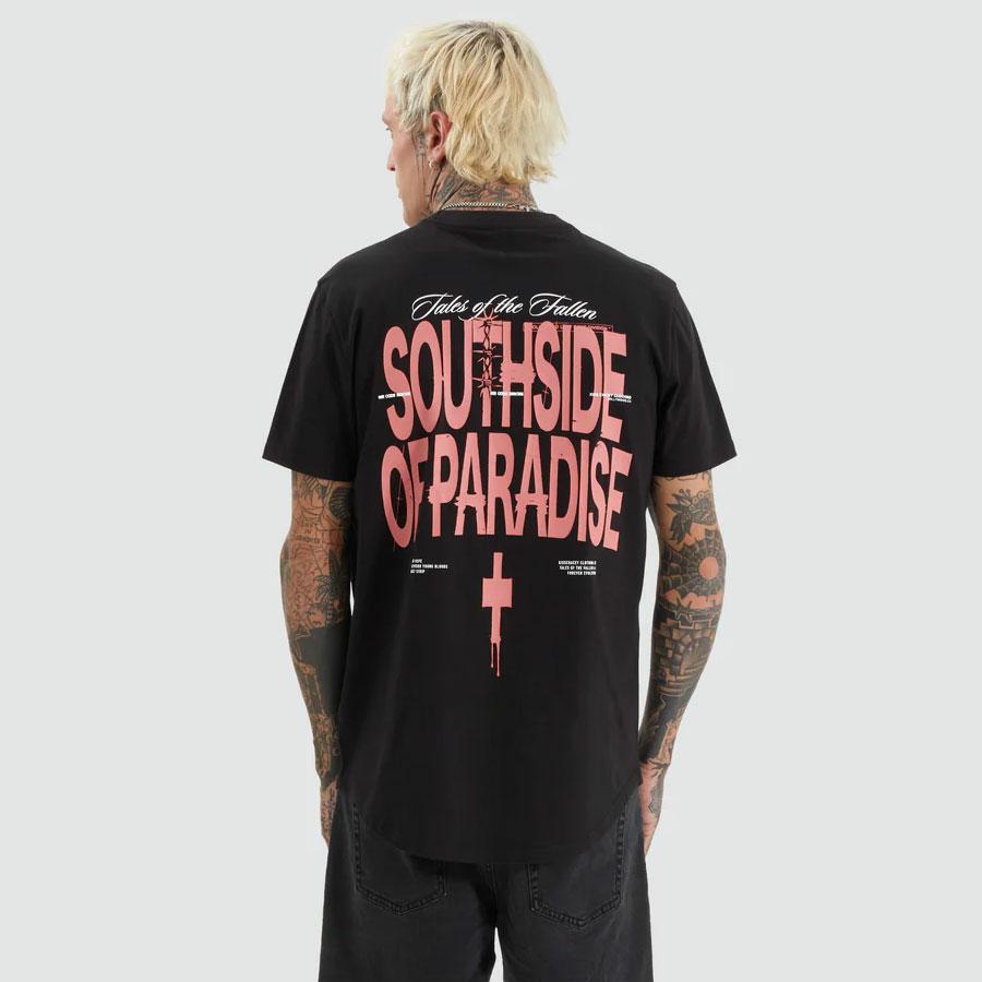 UNTIE DUAL CURVED TEE JET BLACK