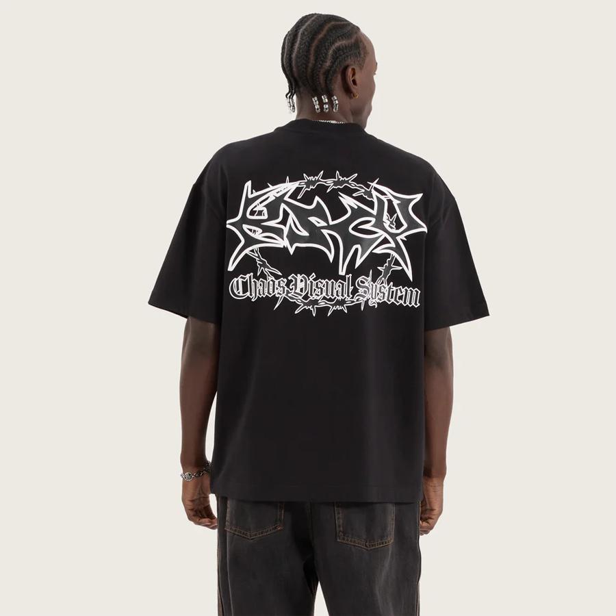 WIRE STREET TEE JET BLACK