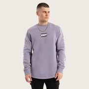 TRACE DUAL CURVED SWEATER PIGMENT LAVENDER GRE