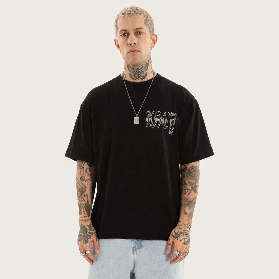 THRIVE STREET TEE JET BLACK