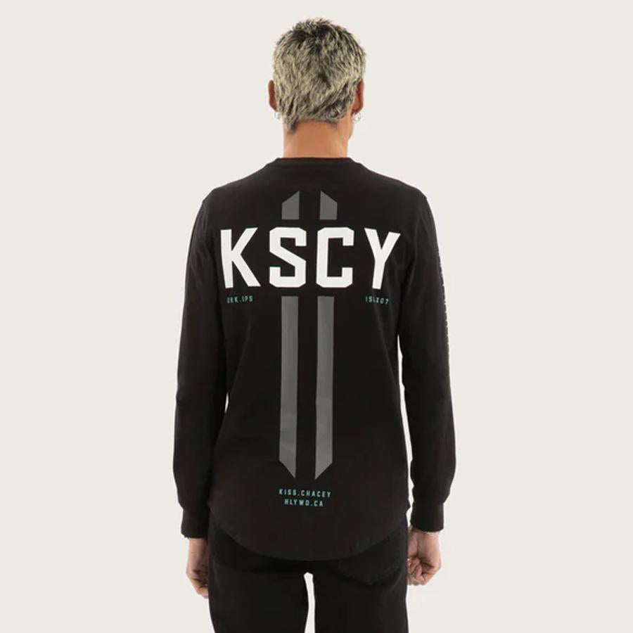 ARCADE DUAL CURVED LS TEE JET BLACK