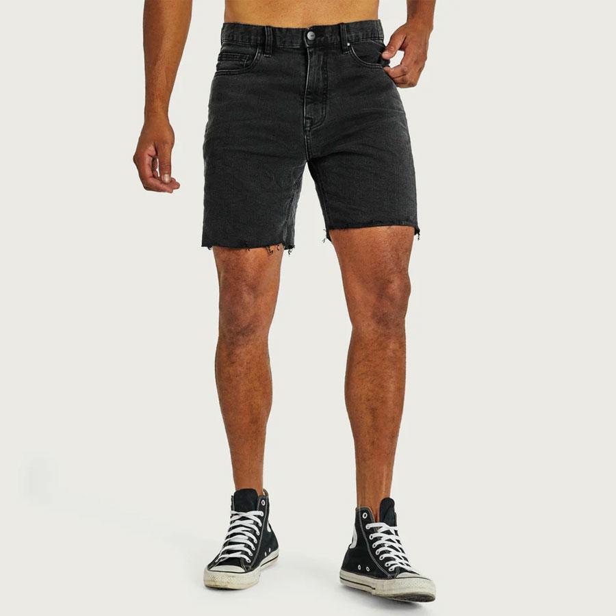 KS5 SLIM DENIM SHORT VINTAGE BLACK