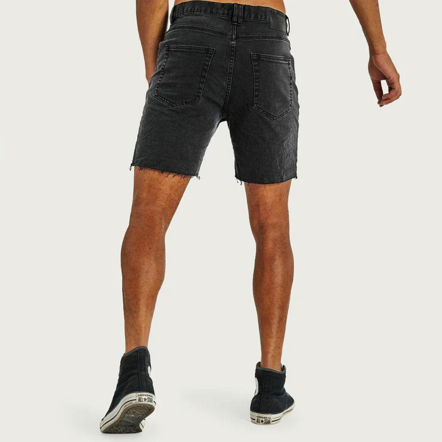 KS5 SLIM DENIM SHORT VINTAGE BLACK