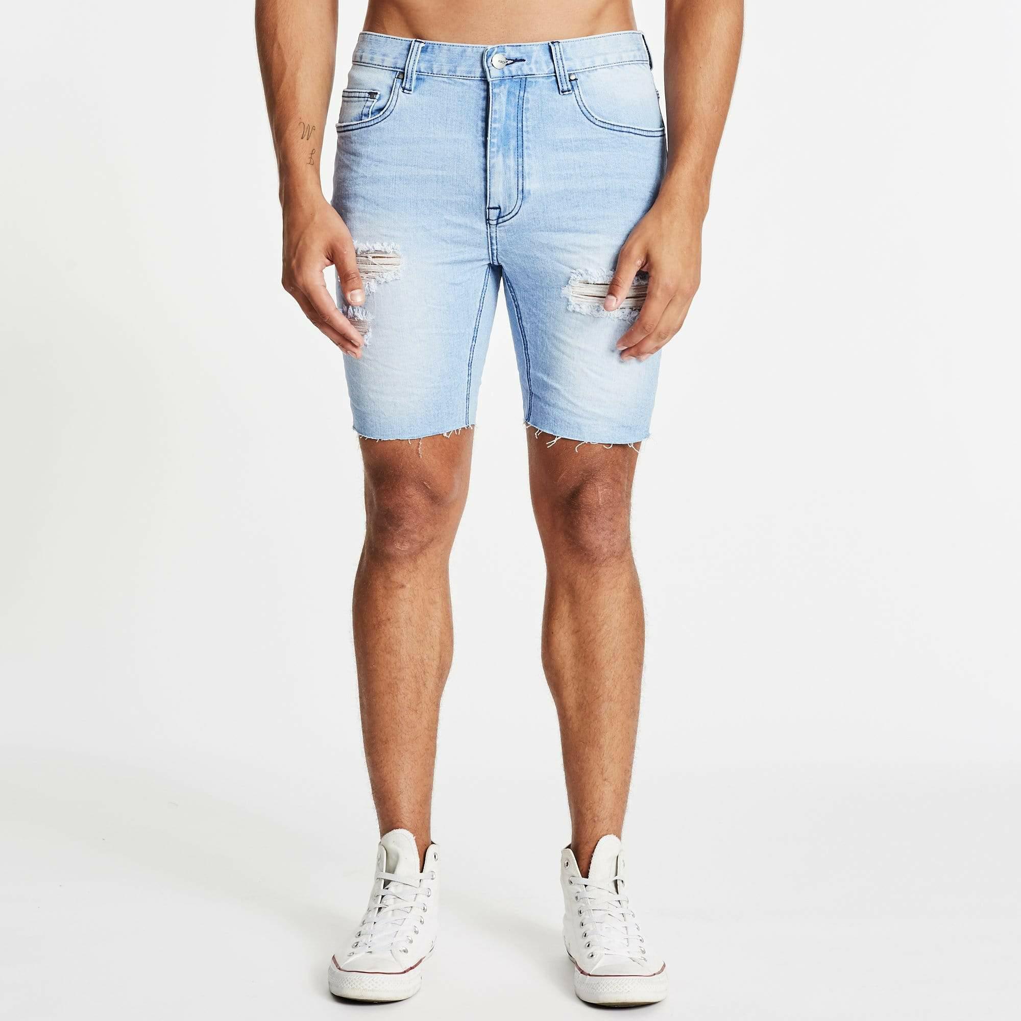 KS2 DENIM SHORT ASHEN BLUE