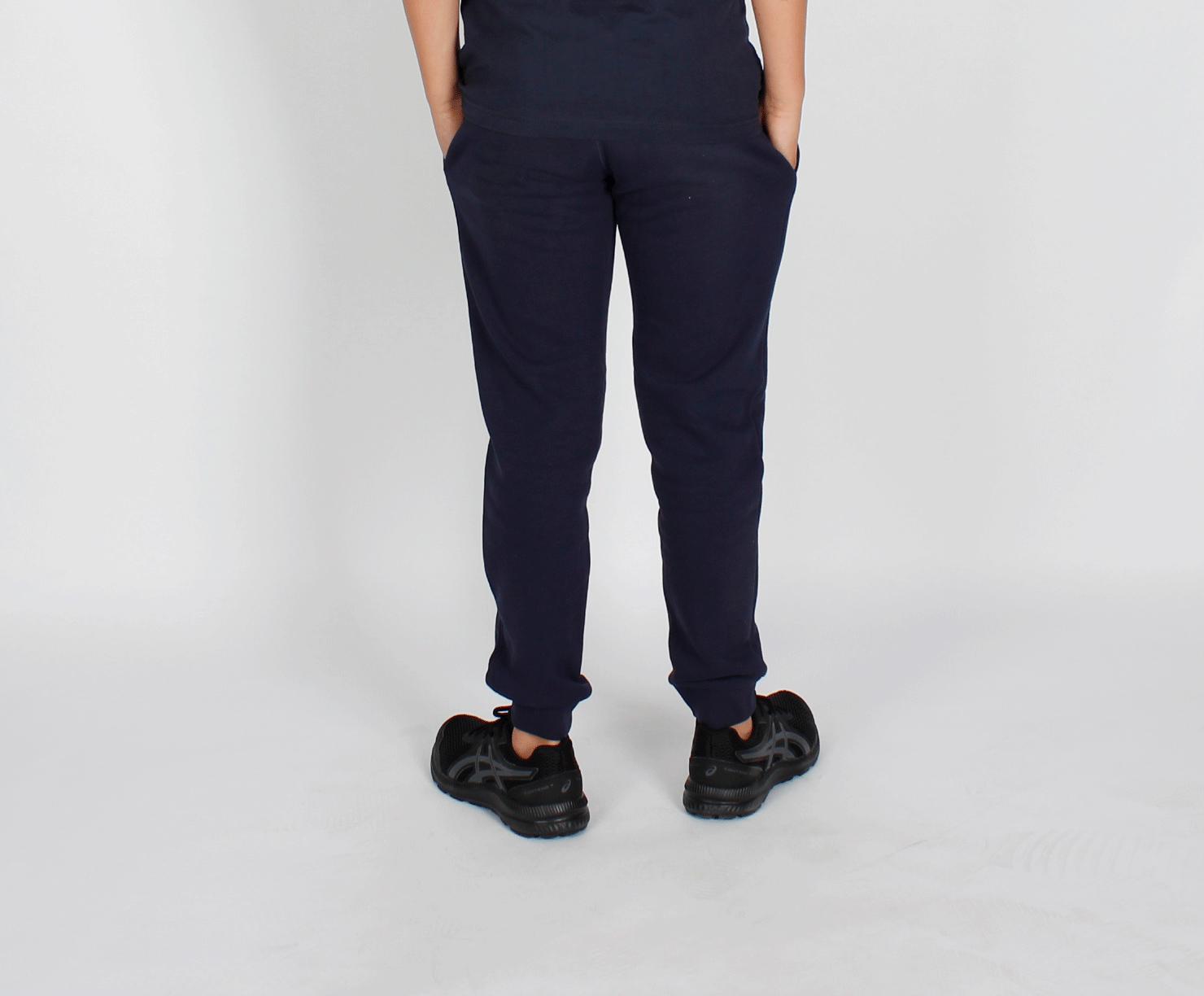 K SCRIPT CUFF PNT NAVY