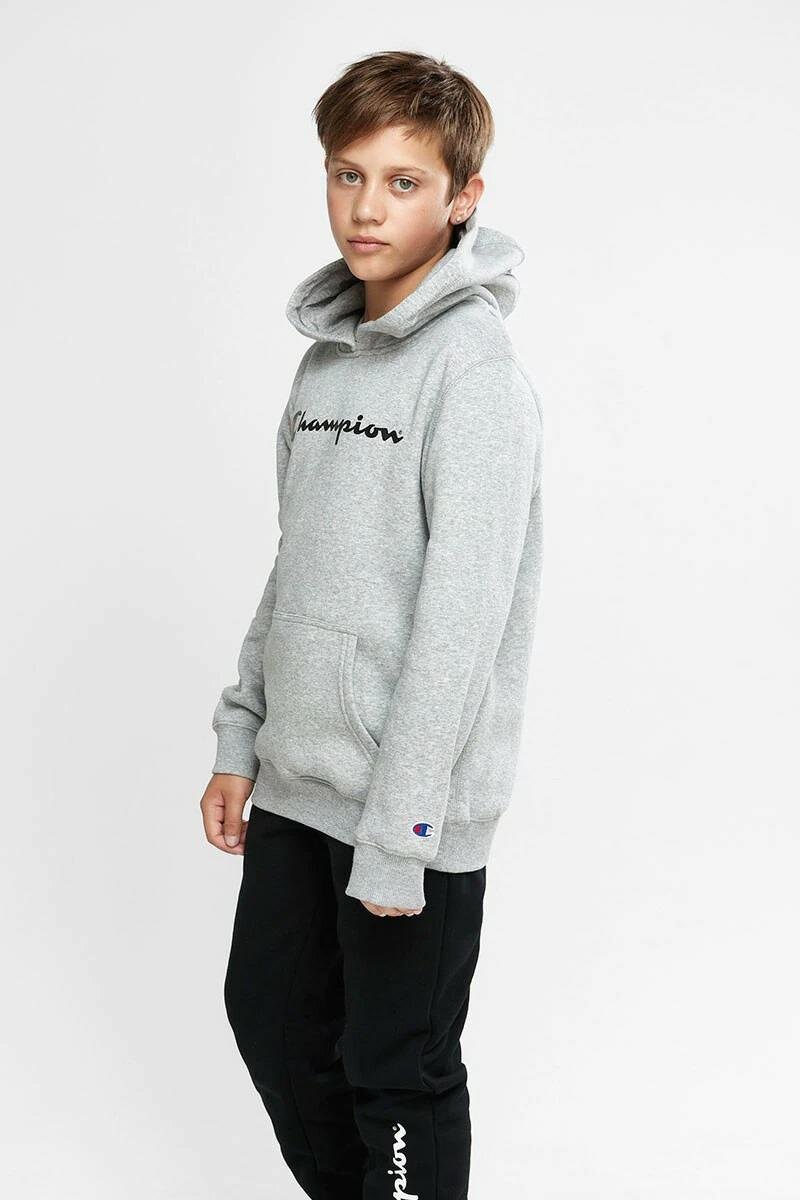 CHMPD SCRIPT HOODIE OXFORD HEATHER
